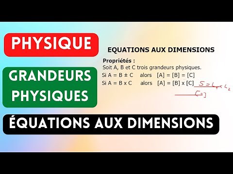 physique : Grandeurs physiques-équations aux dimensions #physique #equations #dimensions