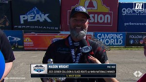 No. 1 qualifier Mason Wright secured his second NHRA Pro Mod win, clinching the victory when final round opponent J.R. Gray went red, while Wright powered to a 5.734 seconds at 251.25 at the 25th annual Gerber Collision & Glass Route 66 NHRA Nationals presented by PEAK. | Drag Illustrated