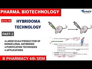 Large Scale Production, Purification & Applications of Monoclonal Antibodies | Unit-3 Biotechnology