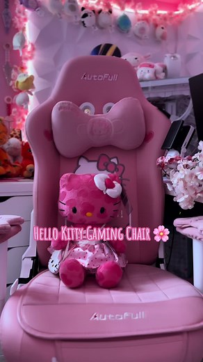 Hello Kitty Gaming Chair 💕🌸🩷 #hellokitty #hellokittylover #sanrio #hellokittyandfriends #kawaii #gaming