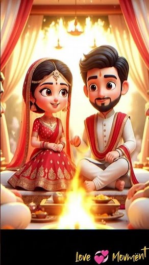 Aaja Suni Suni Maag Teri 💍 | Mang Bharne Ka Pal | 3D HD Cartoon Wedding Shorts
