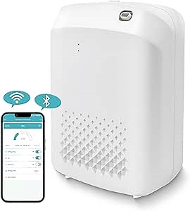 2025 Upgrade WiFi Smart Scent Air Machine for Home, Hotel, Spa, Office, 1500 Sq. Ft Coverage, Cold Air Diffuser, Waterless Essential Oil Diffuser, 400ML Bluetooth Hotel Collection Diffuser (White)