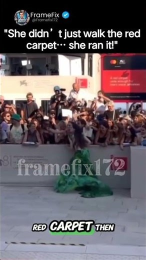 "Red Carpet Shock: Maryna Breaks the Rules and Runs!"#Maryna #RedCarpetRun #ItalyEvents