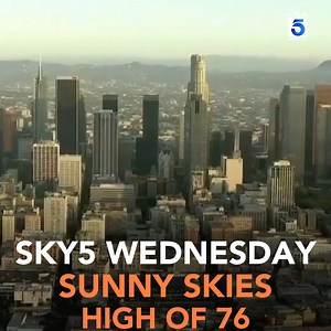 Sky 5 caught a glimpse of downtown Los Angeles early Wednesday morning. | KTLA 5 News