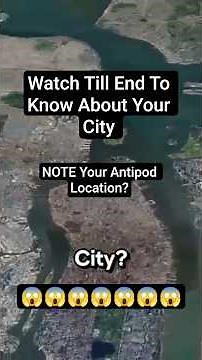 😱 Antipod Location 😱 #earth #facts