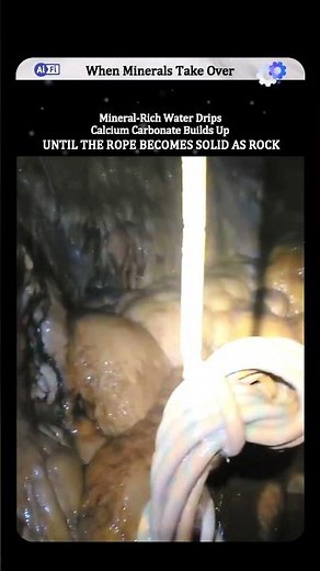 How Calcium Carbonate Turns Rope Into Stone