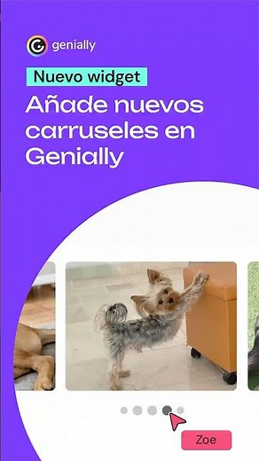 Añade nuevos carruseles en Genially