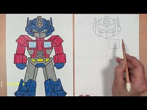 How to draw a Transformer: Optimus Prime