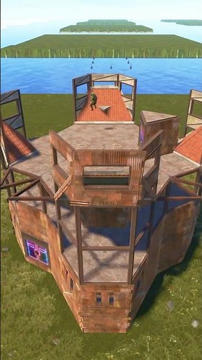 Apex Solo | Low Upkeep Fortress 🔥 #rust #rustbase #rustbasedesign #rustbuild #rustbasebuilding