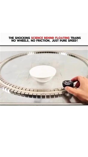 Factonic🌅 | What you’re seeing here is the mind-blowing science that makes floating trains—also known as Maglev trains—possible. These simple looking... | Instagram