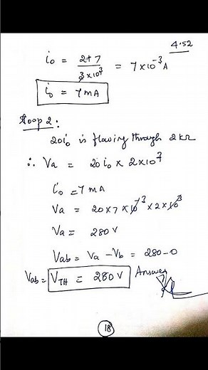 Thevenin's Theorem Based Problem 4.52 Solved-Fundamentals of Electric Circuits