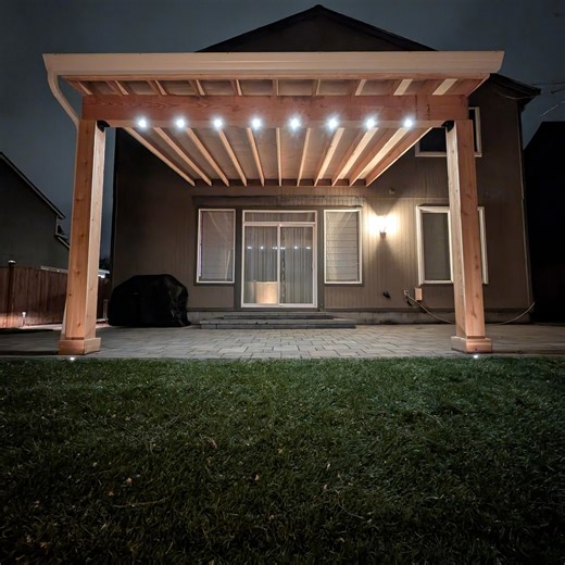 Exstream Landscaping on Instagram: "For Finished Project Friday, I decided to try making my very first video from still photos—let me know how I did! 😁 This project was incredibly satisfying. Pavers, a patio cover, steps, sod, and night lighting transformed this backyard from serviceable to spectacular!✨ Start planning your own custom outdoor retreat! Email me:💻 L_Hardisty@msn.com or 🖥️ Exstream@Exstreamlandscaping.com 🌐 Exstreamlandscaping.com . . Local🎄Licensed📜Bonded & Insured (LCB#7094