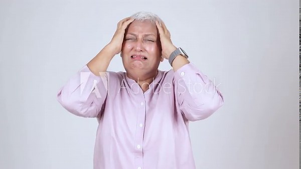 Frustrated Senior indian woman suffer emotional stress screaming. Mature lady being mad at failure problems, Old people have mental health issue and depression,negative emotions. Financial trouble.