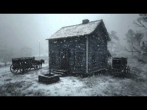 Heavy Blizzard Storm at Night┇Howling Wind & Blowing Snow┇Sounds for Sleep, Study & Relaxation