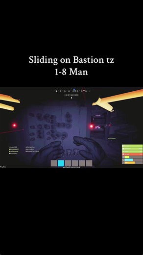 Sliding Techniques on Bastion in Rust Gameplay