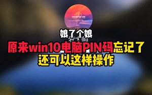 娘了个娘，原来win10电脑PIN码忘记了还可以这样操作！
