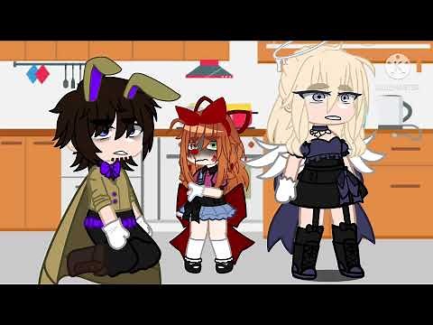 Michael Afton Reunites with his family (his wife and kid) | Gacha Club | FNaF AU