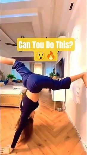 Wall Handstand Split Challenge Can You Do This? #shorts