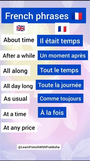 Common French Basic Phrases 🇫🇷With English Translation, Subscribe to Learn French for Beginners