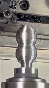 Tornitura CNC di Precisione con Utensile Troncatore (Molto Spinta) #tornitura #tornio #cnc