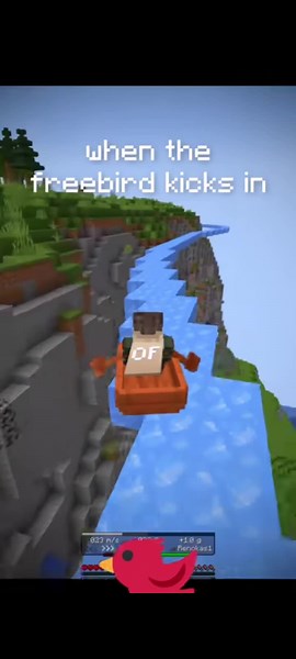 When the freebird kicks in=cuando el pájaro libre entra en acción