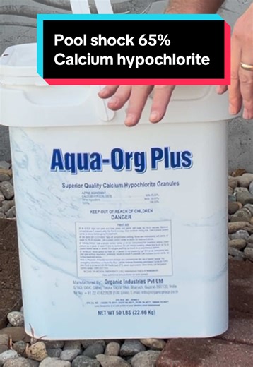 Aqua Org Plus Pool Shock: The 65% Calcium Hypochlorite Advantage