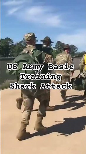 US Army Basic Training Shark Attack, Soldiers getting the rough reality of Basic training #fyp #army