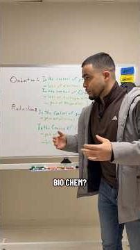 Oxidation and reduction in general chemistry vs organic chemistry 🧪 #premed #mcat #chemistry