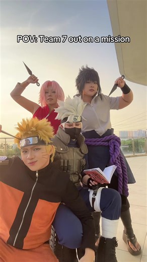 Naruto Run Challenge with Team 7 Cosplay