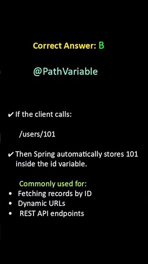 @PathVariable in Spring Boot 🔥 REST API Interview Question #java #springboot