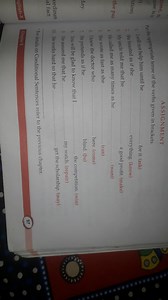 ASSIGNMENT use is inPut the appropriate tense of the verbs gi... | Filo