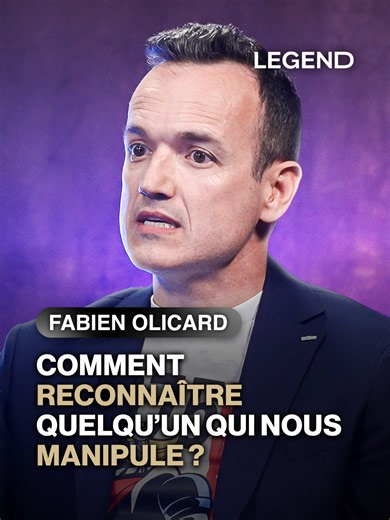 Fabien Olicard : comment reconnaître quelqu’un qui nous manipule ? L'interview complète est dispo sur YouTube et toutes les plateformes de podcast 🔥 #legend #legendmedia #guillaumepley @fabienolicard