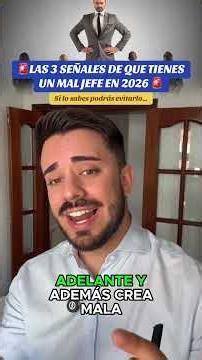 🚨 LAS 3 SEÑALES DE QUE TIENES UN MAL JEFE EN 2026 🚨 #laboral #abogado #trabajo #legal