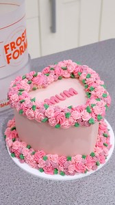 86K views · 3.1K reactions | Re-create this heart cake for Mother’s Day! 勺 We used our 6-inch Heart Kit filled with Mock Ganache & Silky ABC for the piped decoration  Order Frost Form now to get it in time for Mother’s Day! www.frostform.com #frostform #mothersdaycake #heartcake | Frost Form | Facebook