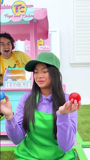 Kaden Emma & Eva Rainbow Color Factory Mix-Up! Kids Learn Teamwork