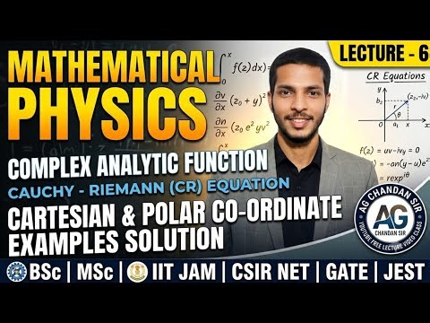 #Complex_Analytic_Function,Cauchy -Riemann(CR)Equation ,#Cartesian & #Polar Co-ordinate(Lecture - 6)