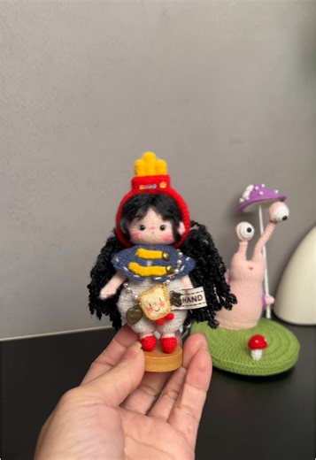 Micro crochet dolls 🤩so exquisite and beautiful #handmade #microchet