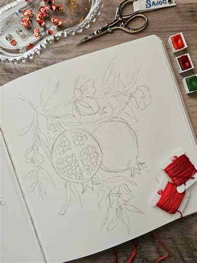 Lately I’ve felt drawn to create something a little different before jumping back into my usual creations. This sketch is just the beginning. After experiencing a severe postpartum hemorrhage while bringing our newest baby into the world, I’ve been carrying a lot of gratitude and reflection, but also a lot of heaviness. Moments like that have a way of reminding you how fragile life can be, and how precious it is all at once. In the quiet that followed, there was a warmth and stillness that staye