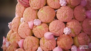 Martha Stewart's Pink Croquembouche