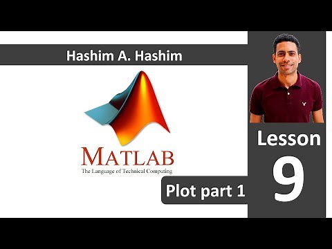 MATLAB Lesson 9/18 plot 2D (detailed plot) p1 ماتلاب شرح رسم البيانات بالتفصيل - شكل ثنائى الأبعاد