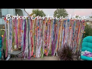DIY Boho Patio Curtains: Reimagining Fabric for a Natural and Cozy Vibe