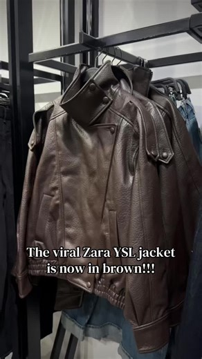 Discover the New Zara YSL Jacket in Brown