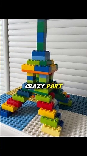 The Engineering Secret of Lego Towers 🏗️ (Explained in 40 Seconds!)