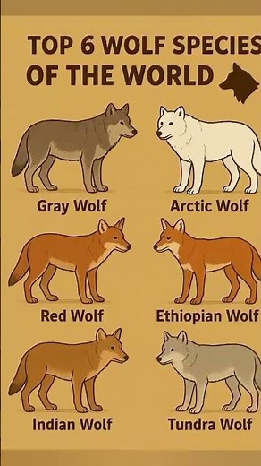Top 6 species of wolves on earth #animals
