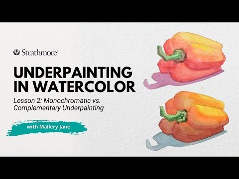 Underpainting in Watercolor with Mallery Jane - MONOCHROMATIC VS. COMPLEMENTARY UNDERPAINTING
