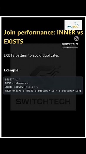 INNER JOIN vs EXISTS — Which Is Faster? SQL Performance Deep Dive!