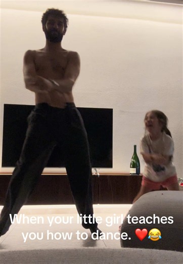When your little girl teaches you how to dance