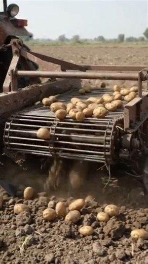 Potato Digger 🚜🥔 | How Potatoes Are Dug From Soil | Farm Machinery Explained #14