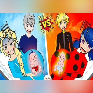 439K views · 7.6K reactions | Paper dolls dress up - Ladybug vs Elsa pregnant Black cat Jack frost - Barbie story Fairytale | LOR Paper Crafts | Facebook
