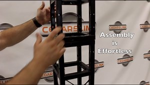 Cedarslink 2 Meter 6.56 ft. Square 8"x8" Black Trussing Box Truss Section Bolted